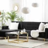Sofa links/rechts ABERDEEN Samt Schwarz DEF