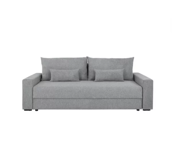 Sofá-cama PIA 3 lugares com arca cinzento