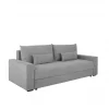 Sofá-cama PIA 3 lugares com arca cinzento
