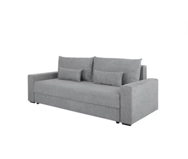 Sofá-cama PIA 3 lugares com arca cinzento