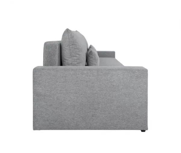 Sofá-cama PIA 3 lugares com arca cinzento