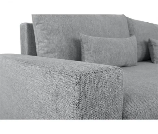 Sofá-cama PIA 3 lugares com arca cinzento