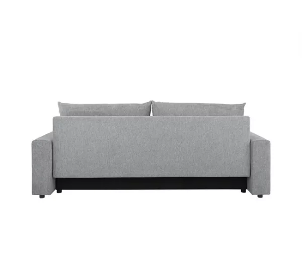 Sofá-cama PIA 3 lugares com arca cinzento