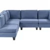 5-Seater Modular Right Corner Sofa UNSTAD Blue DEF