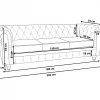 3-Sitzer CHESTERFIELD Graphitgrau CH