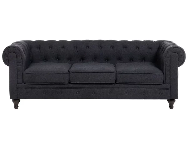 3-Sitzer CHESTERFIELD Graphitgrau CH