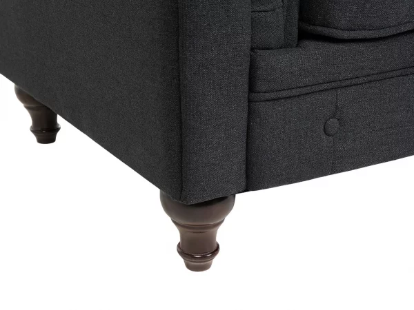 3-Sitzer CHESTERFIELD Graphitgrau CH