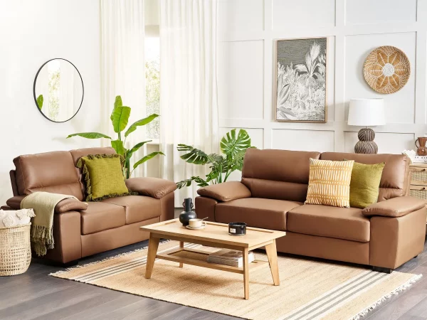 Sofa Set, VOGAR, golden brown, DEF