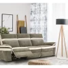 Sofá 4 lugares XL relax elétrico LOVE cor visón