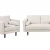 2 Seater + Armchair NURMO Beige DEF