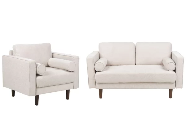 2 Seater + Armchair NURMO Beige DEF