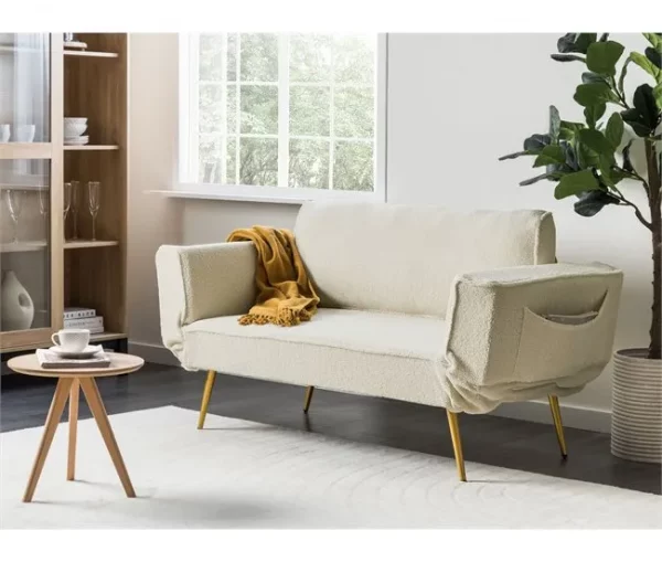 Sofá-cama Branco creme SAARELA