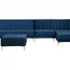 Schlafsofa ABERDEEN Samt Marineblau Otto+Mittel L/R CH