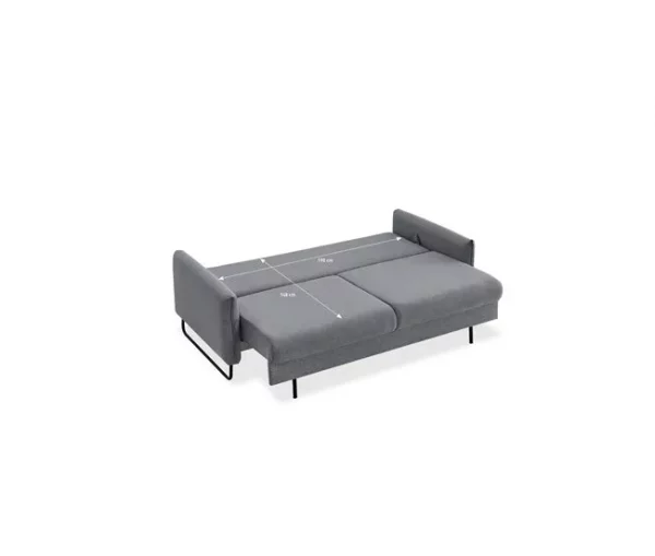 Sofá cama VENUS  3 lugares azul