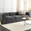 Sofa FALSTERBO 3 seater boucle dark grey DEF