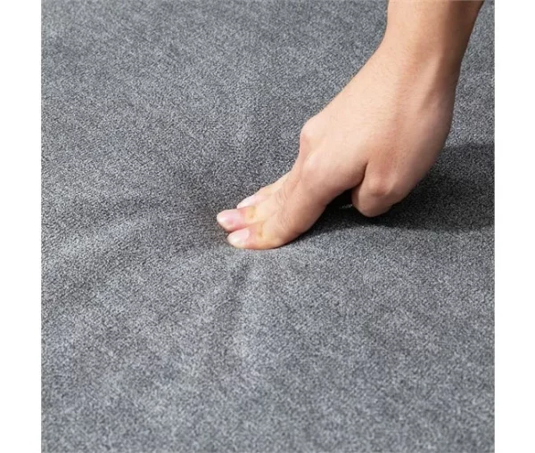 HOMCOM Sofá de 2 Lugares Sofá de Sala de Estar Moderno Estofado em Poliéster com 2 Almofadas Pés de Madeira de Borracha 196x80,5x89cm Cinza