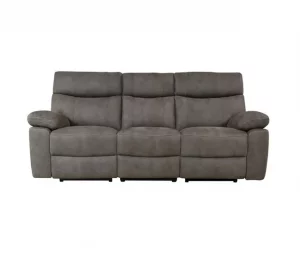 Sofá relax elétrico 3 lugares microfibra SHARONA