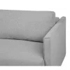 Sofá-cama de 3 lugares com arrumação em tecido cinzento EKSJO