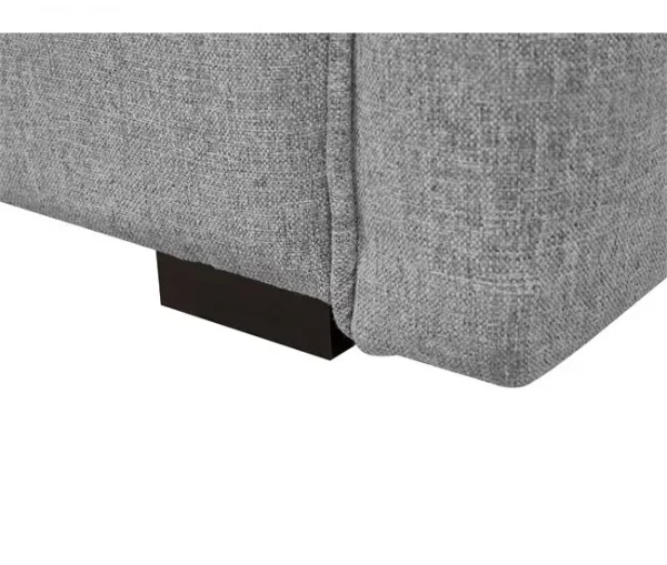 Sofá-cama de 3 lugares com arrumação em tecido cinzento EKSJO