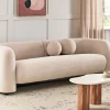 3 Seater Sofa, LEIREN, Beige Boucle DEF