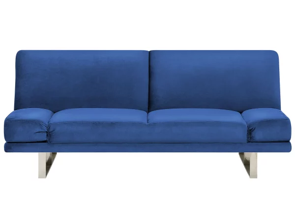 Schlafsofa YORK marineblau Samtstoff CH