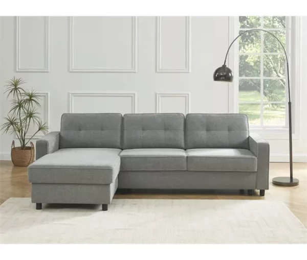 Chaise longue CIAN reversível 3 lugares cinza