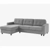 Chaise longue CIAN reversível 3 lugares cinza