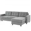 Chaise longue CIAN reversível 3 lugares cinza