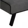 HOMCOM Sofá-cama 3 lugares projeto 2 em 1 Dobrável sem apoio de braços Estofamento em tecido Com toque aveludado Pernas levantadas Estofamento confortável 170x76x72,5 cm Cinza