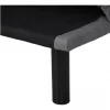 HOMCOM Sofá-cama 3 lugares projeto 2 em 1 Dobrável sem apoio de braços Estofamento em tecido Com toque aveludado Pernas levantadas Estofamento confortável 170x76x72,5 cm Cinza