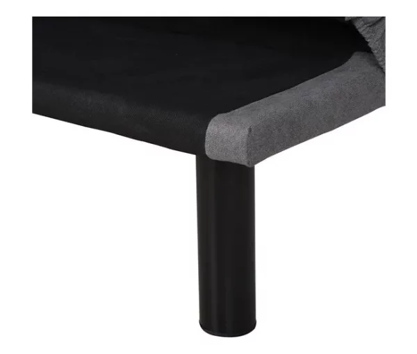 HOMCOM Sofá-cama 3 lugares projeto 2 em 1 Dobrável sem apoio de braços Estofamento em tecido Com toque aveludado Pernas levantadas Estofamento confortável 170x76x72,5 cm Cinza