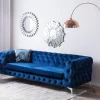 Sofa SOTRA, Samtstoff  dunkelblau CH