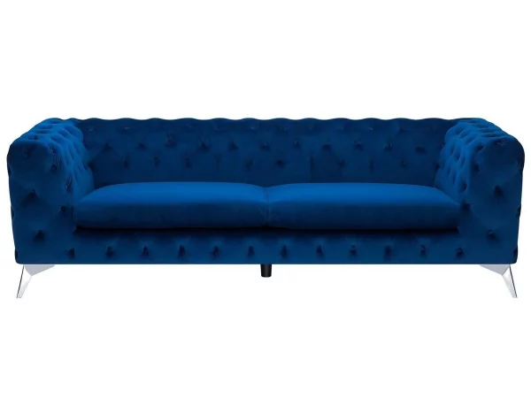 Sofa SOTRA, Samtstoff  dunkelblau CH