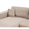 Sofá de canto LOFOTEN Creme Veludo