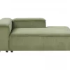 Chaise-longue à esquerda em bombazine verde ARDAL