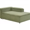 Chaise-longue à esquerda em bombazine verde ARDAL