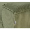 Chaise-longue à esquerda em bombazine verde ARDAL