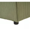 Chaise-longue à esquerda em bombazine verde ARDAL