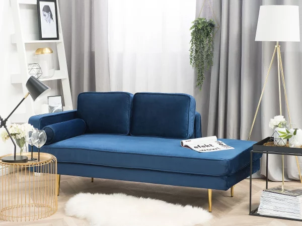 Chaiselongue MIRAMAS links marineblau CH