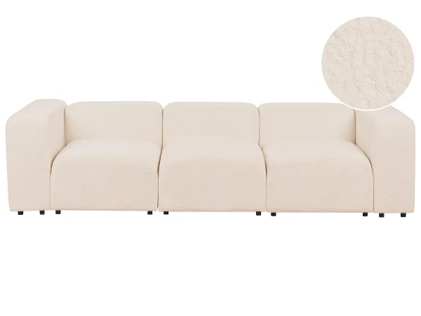 Sofa FALSTERBO 3 seater boucle beige DEF