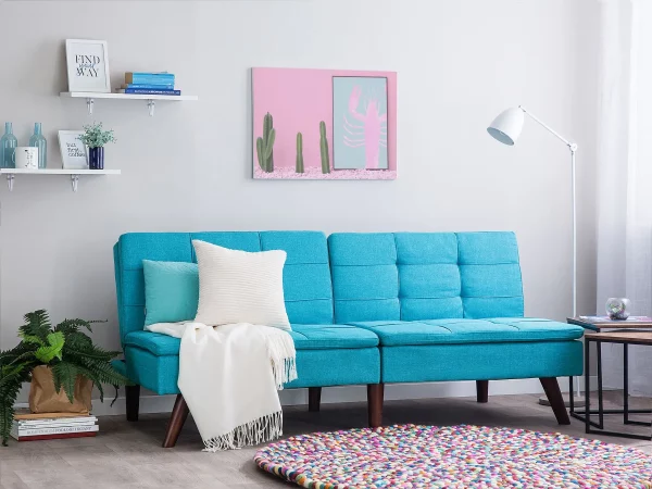 Schlafsofa RONNE, türkis CH