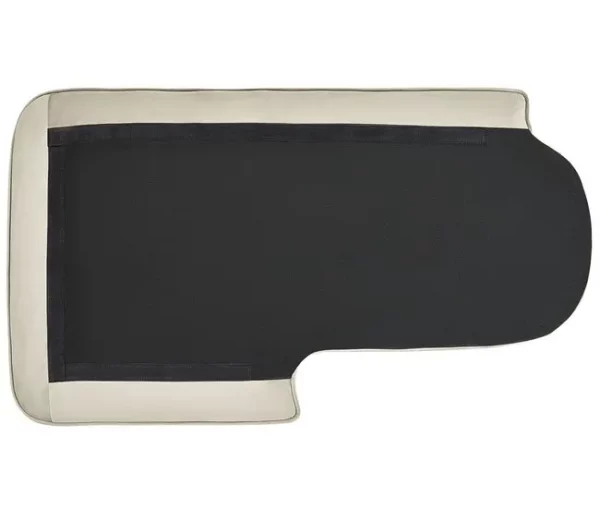 Chaise-longue à direita em veludo creme ALLIER