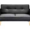 2-er Schlafsofa FLORLI schwarz CH