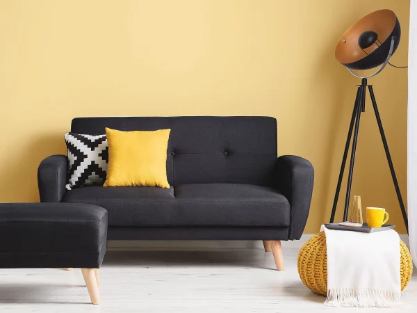 2-er Schlafsofa FLORLI schwarz CH