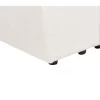 Sofá modular 2 lugares com repousa-pés em bouclé branco FALSTERBO