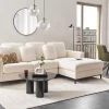 Sofa OSLO L White boucle DEF