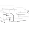 Sofa NARWIK Goldbraun CH