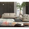 Sofá relaxante de 2 lugares em pele cinzenta taupe