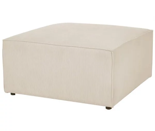 Chaise-longue em bombazine creme LEMVIG