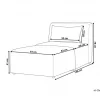 Chaise-longue em bombazine creme LEMVIG